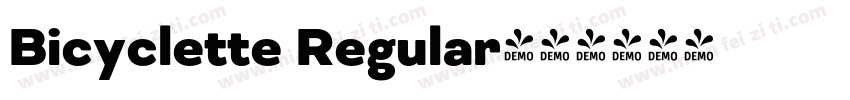Bicyclette Regular字体转换